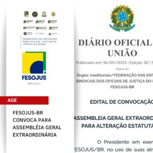 Leia mais sobre o artigo ASSEMBLEIA GERAL EXTRAORDINÁRIA PARA ALTERAÇÃO ESTATUTÁRIA