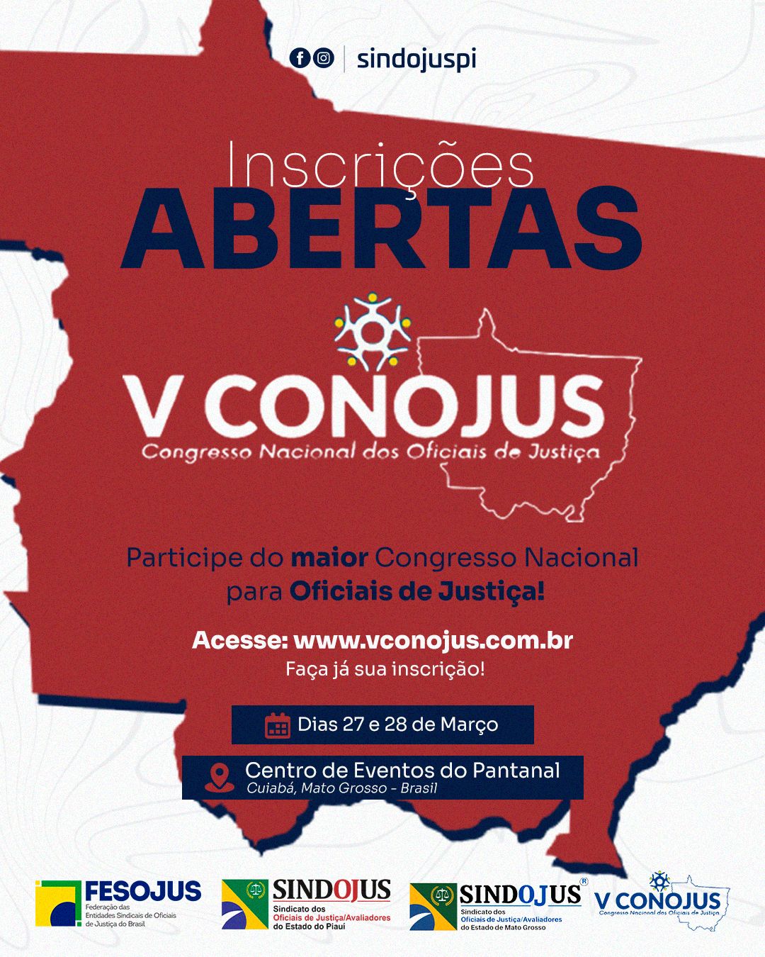 No momento você está vendo Inscrições abertas para o V CONOJUS!