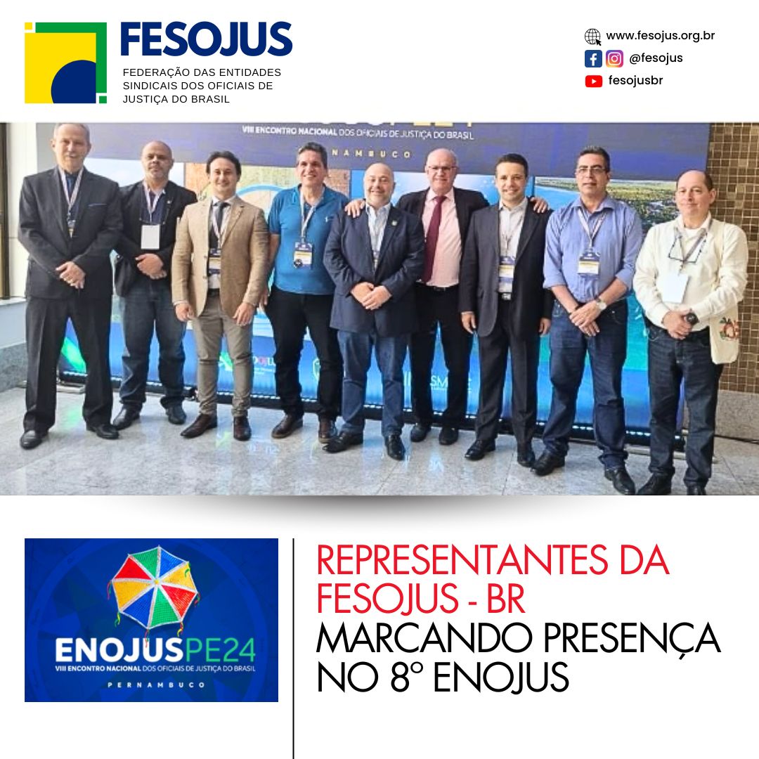 FESOJUS-BR marca presença no 8º Enojus