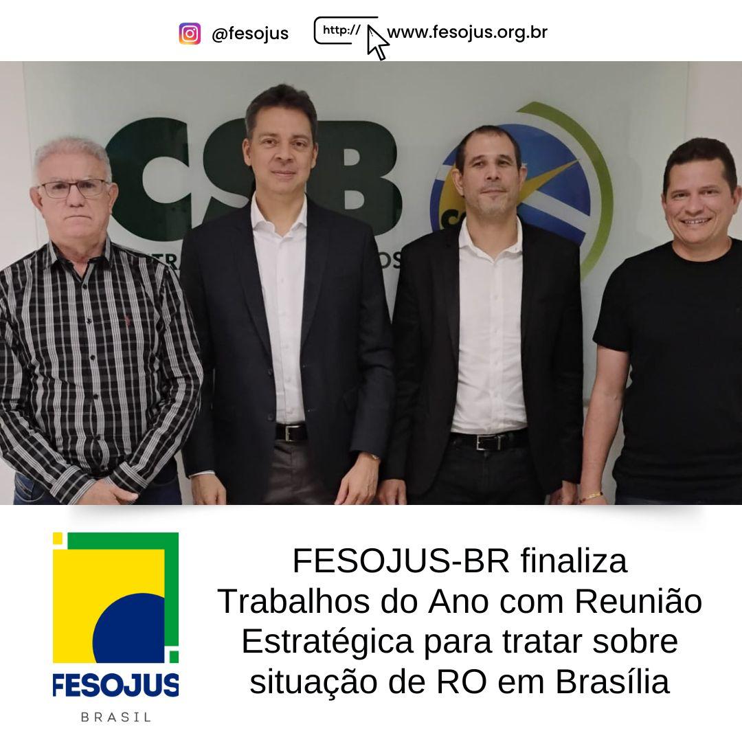 Leia mais sobre o artigo FESOJUS-BR finaliza Trabalhos do Ano com Reunião Estratégica para tratar sobre situação de RO em Brasília