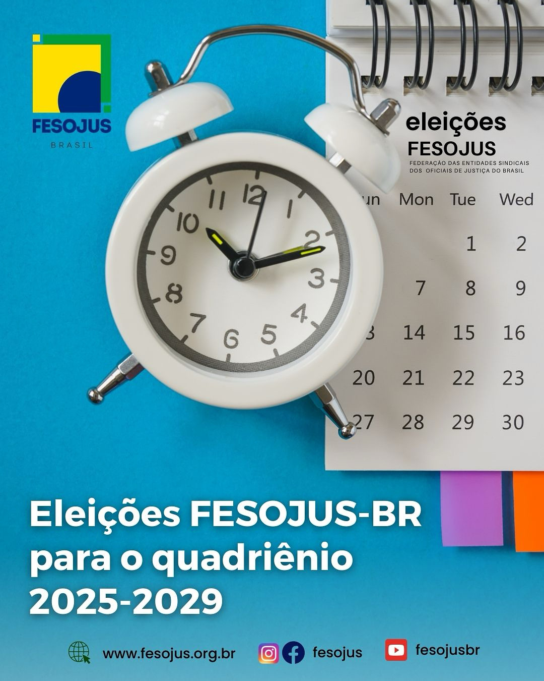 Leia mais sobre o artigo Eleições FESOJUS-BR para o quadriênio 2025-2029