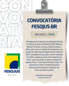 Leia mais sobre o artigo CONVOCATÓRIA FESOJUS-BR