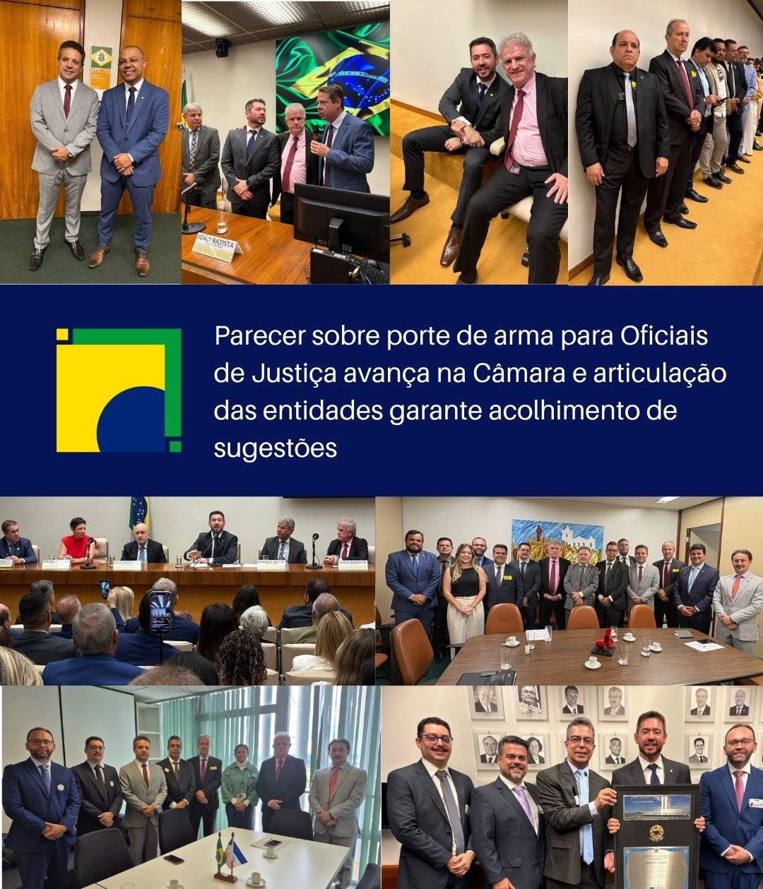 FESOJUS-BR avança em Brasília com projeto de lei que garante porte de arma para Oficiais de Justiça